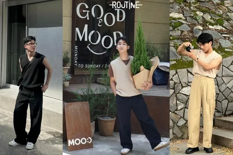 Áo gile mang lại style trẻ trung phóng khoáng cho nam đón Tết