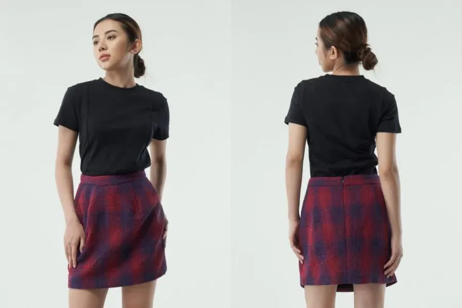Với chiếc chân váy len sẽ giúp các nàng thêm phần cá tính, quyến rũ và dễ dàng khoe trọn đôi chân dài thon thả.