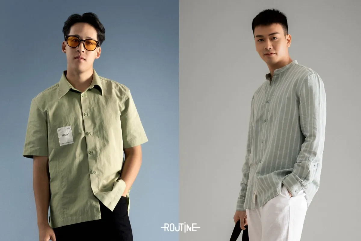 kiểu áo sơ mi linen