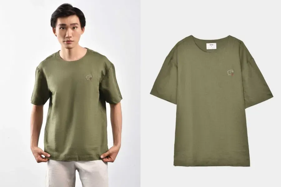 Áo thun linen tự nhiên vô cùng thoáng mát là lựa chọn hoàn hảo cho thời tiết nắng nóng