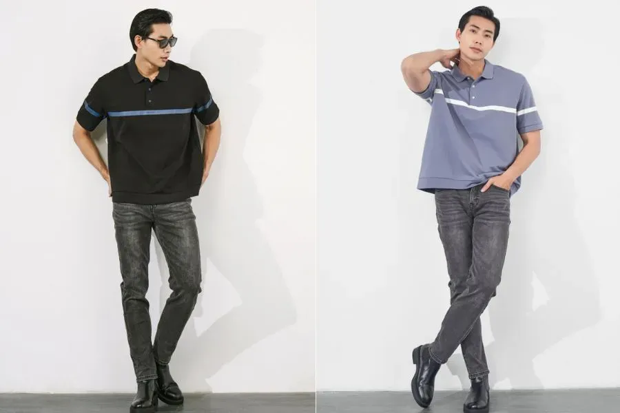 Thanh lịch và thoải mái thì chỉ có thể là áo thun polo form rộng