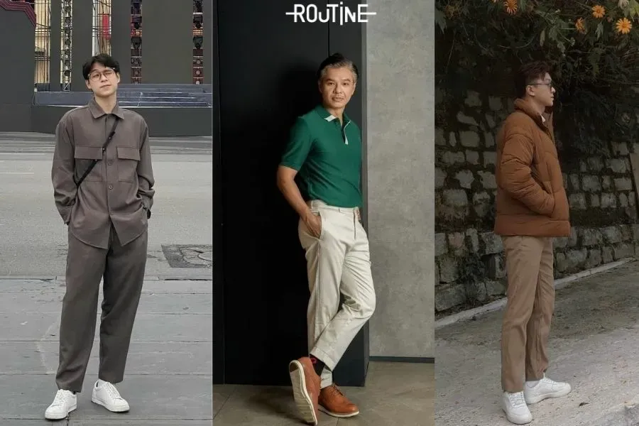 Gợi ý tham khảo phối đồ Tết theo tone màu trung tính cho nam thêm tinh tế