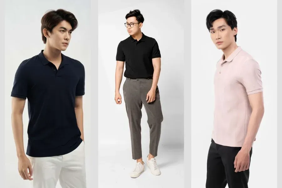 Áo polo mix cùng chiếc quần âu thanh lịch tạo nên một set đồ vừa lịch lãm lại không kém phần trẻ trung.
