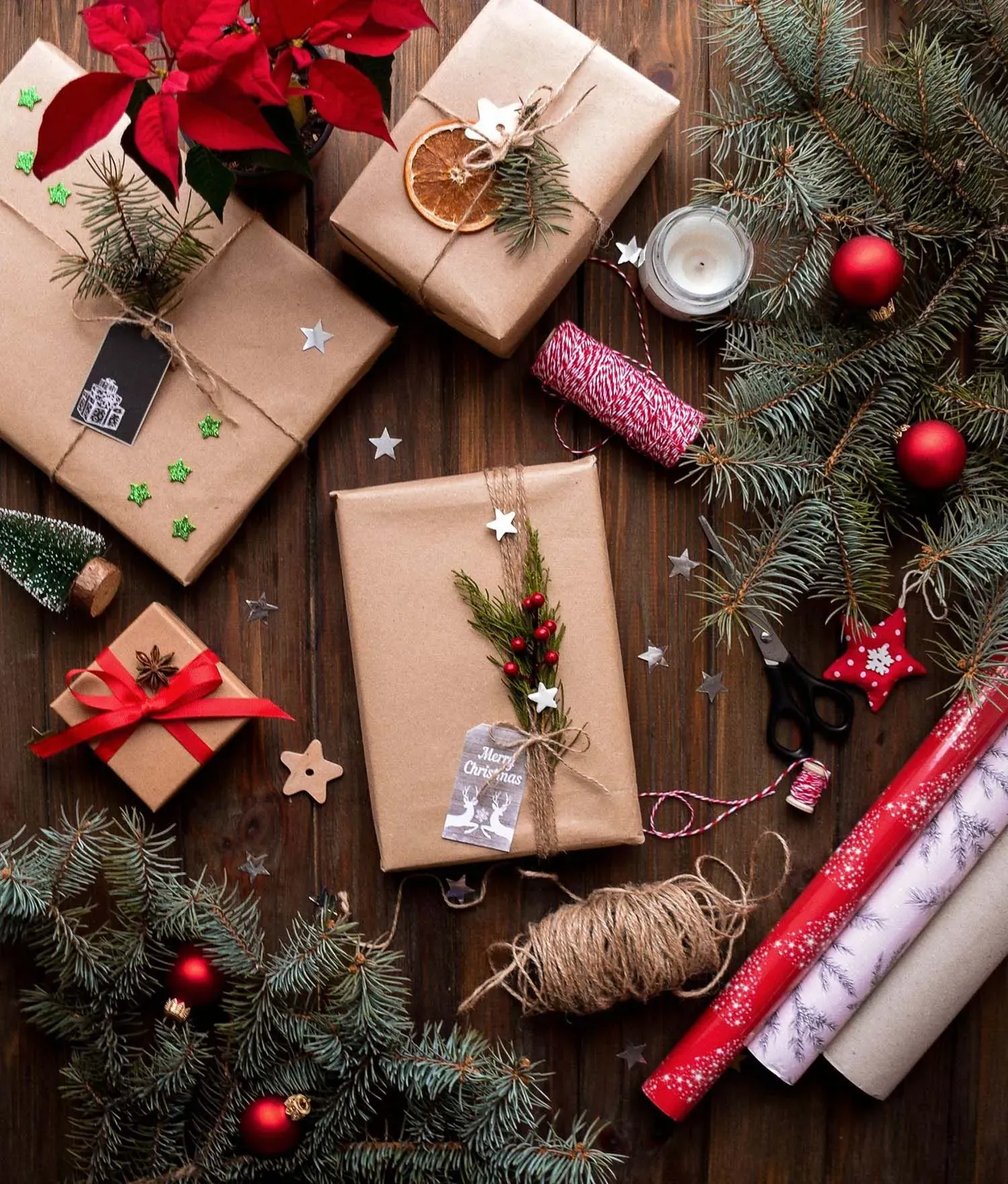 nhận quà từ ông già noel