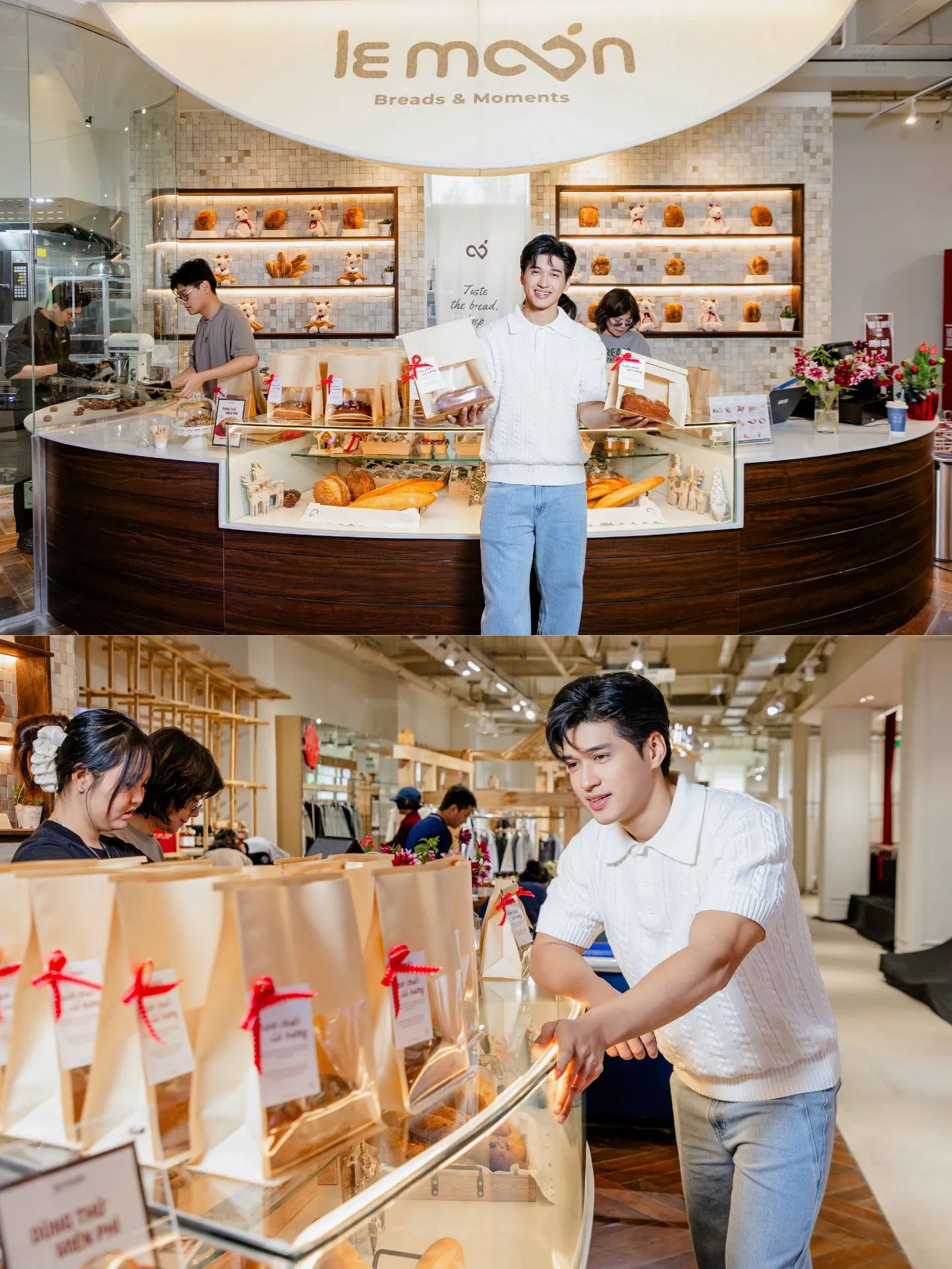 khu vực cafe bánh ngọt