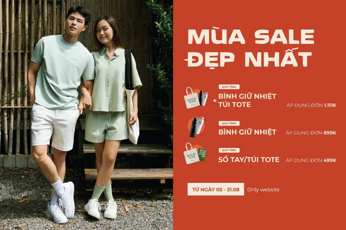 chương trình sale tháng 8