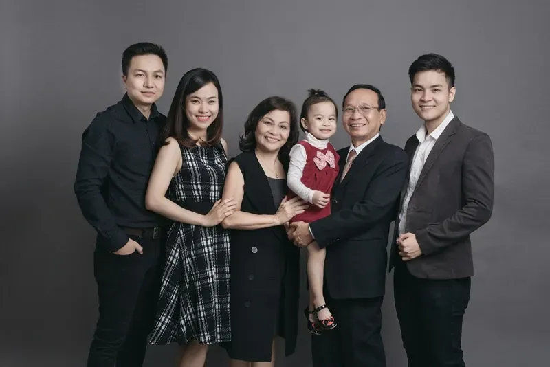 Lưu giữ khoảnh khắc với bức ảnh gia đình