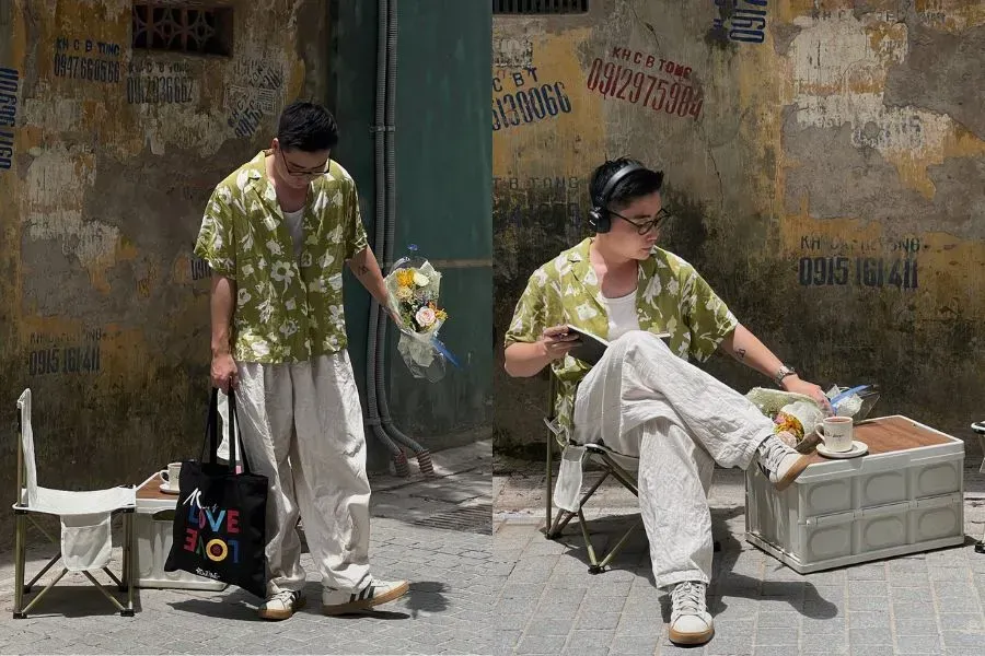 Áo sơ mi khoác nam họa tiết mát mẻ cho ngày hè