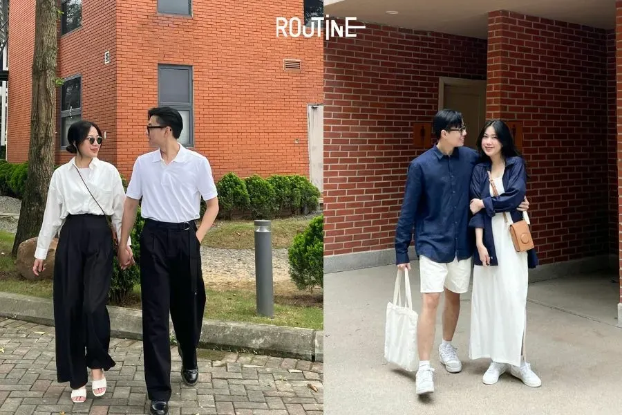 Mix đồ Tết đơn giản nhưng vẫn thời trang cho các couple