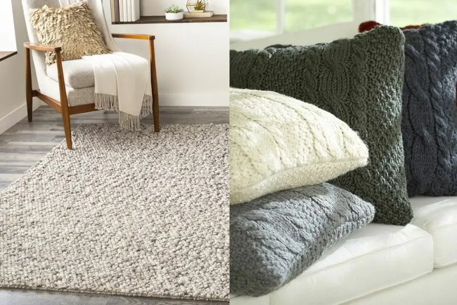 Đồ nội thât, sản phẩm trang trí từ vải len