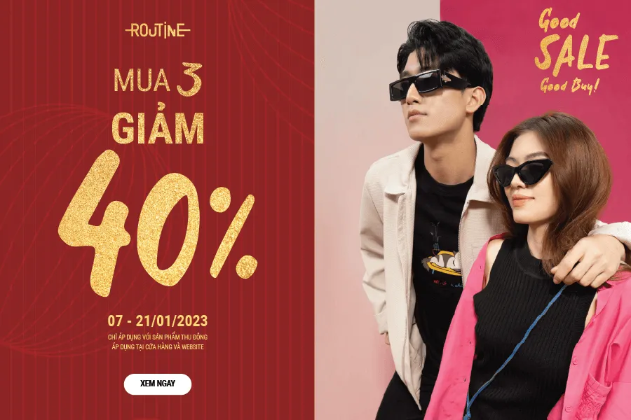 săn sale tết cùng routine