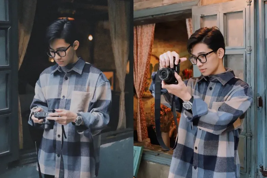 Chiếc áo sơ mi tông màu sáng mang lại cảm giác mới lạ, tươi tắn cho ngày Tết của các chàng.