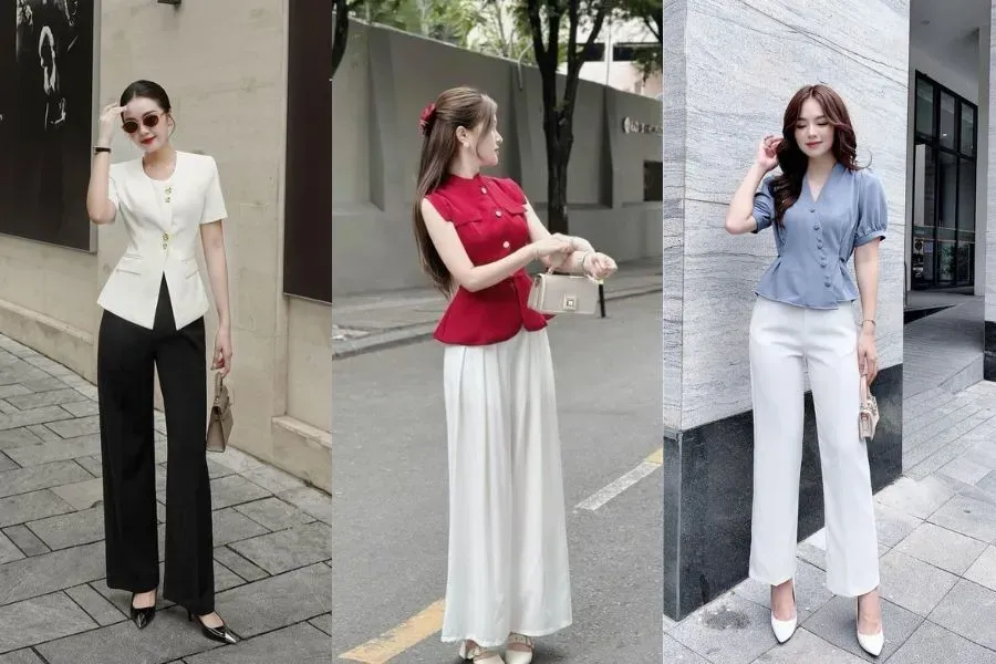 chọn áo peplum có màu sắc trung tính