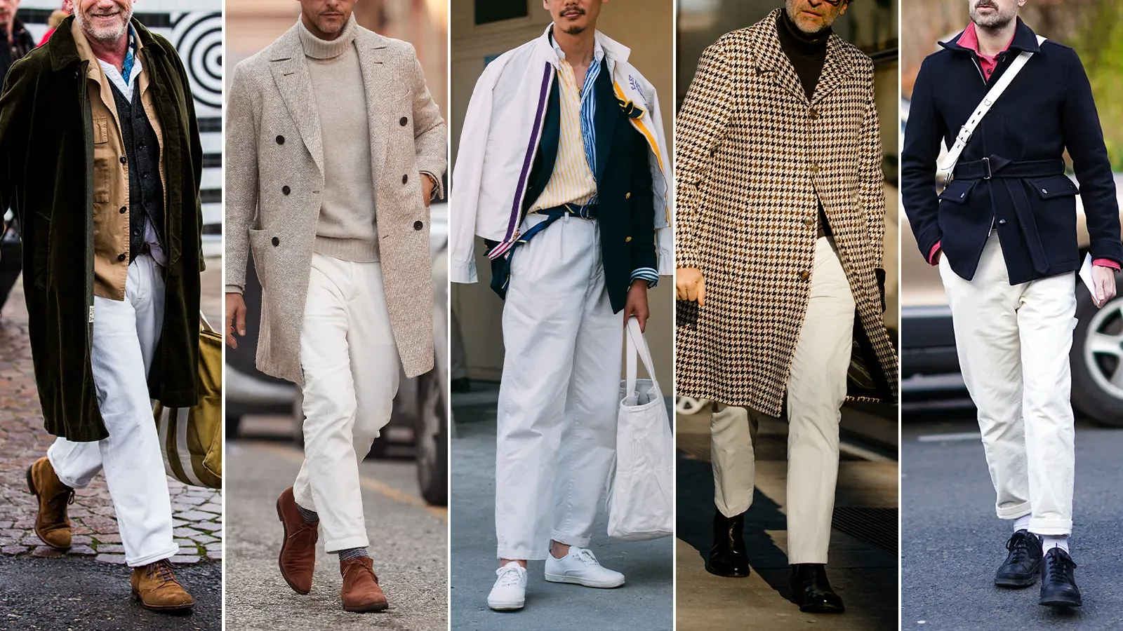 Dễ dàng mix & match quần jean trắng nam với vô vàn phong cách thời trang khác nhau