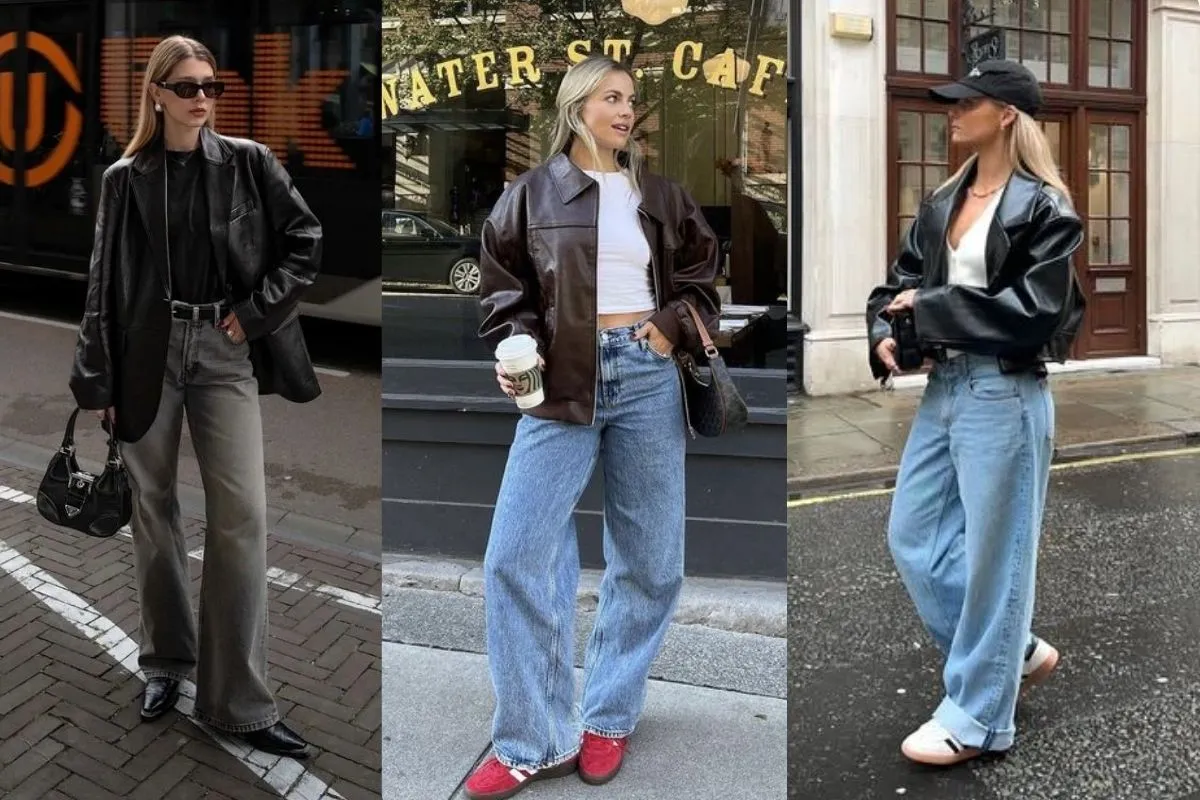 Cách phối cực slay cho các nàng mê áo khoác da (Nguồn: Internet)