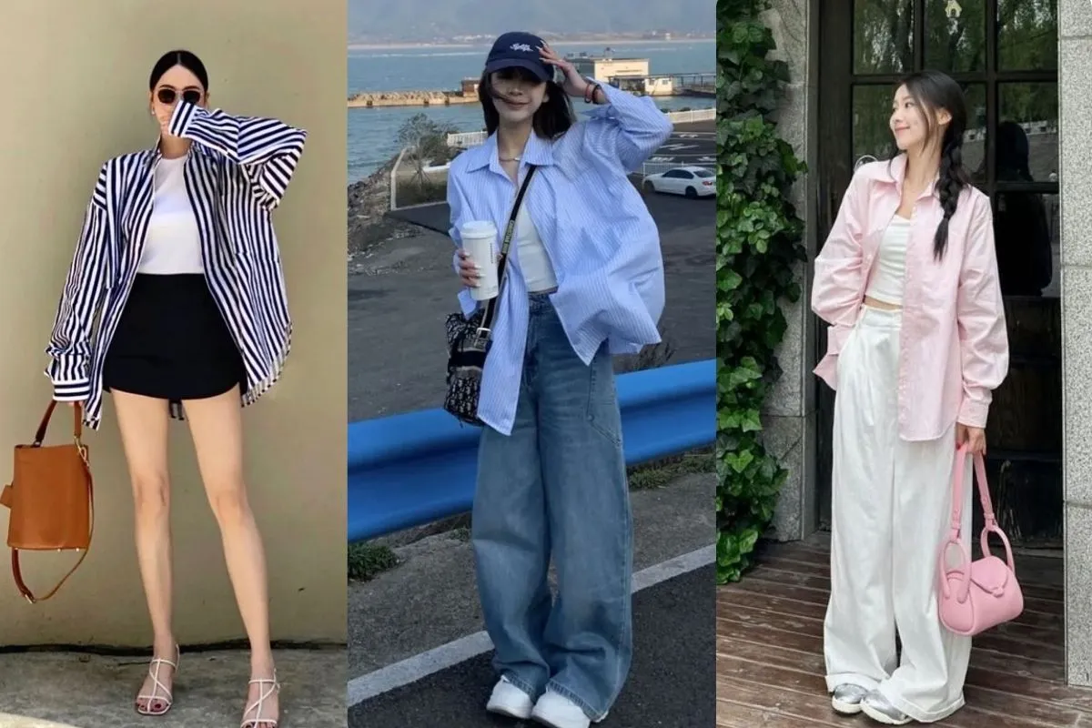 Thoải mái nhưng đầy cá tính với áo sơ mi nữ rộng khoác ngoài (Nguồn: Routine)