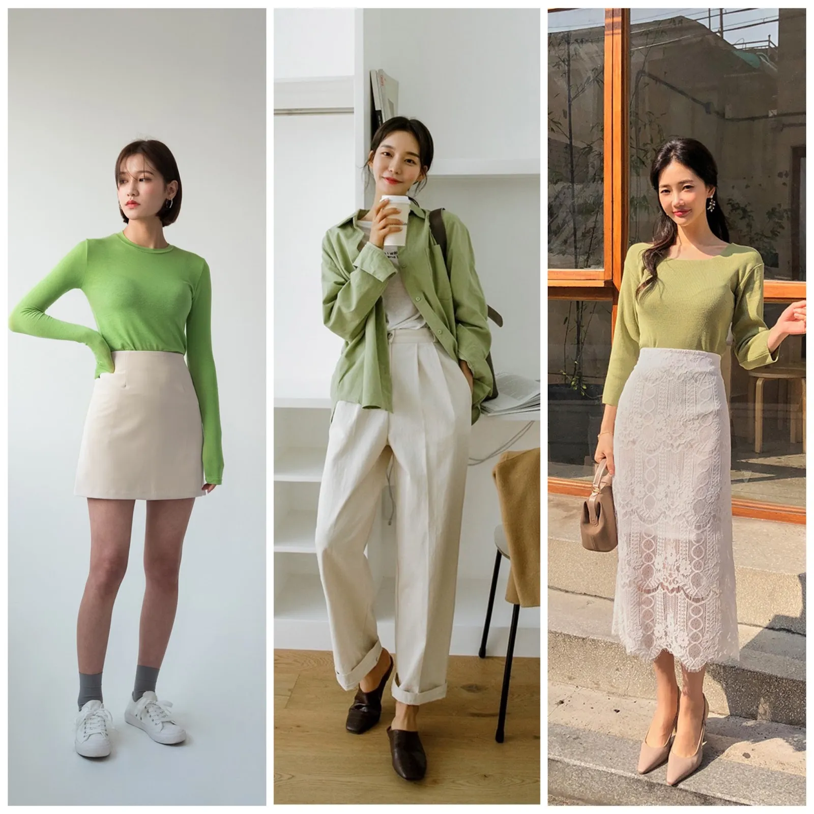 Màu xanh lá có nhiều sắc độ đậm nhạt khác nhau