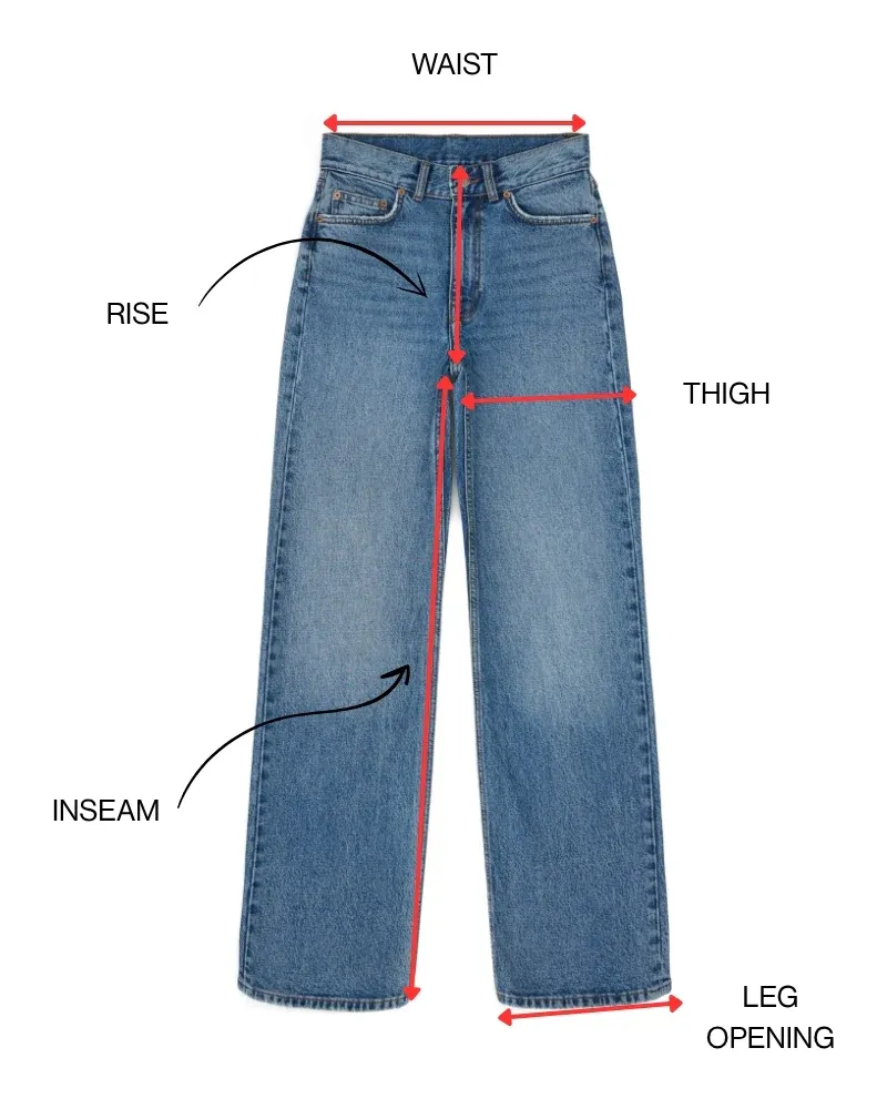 Bạn nên đo kỹ các số đo 3 vòng của cơ thể để chọn quần jean phù hợp