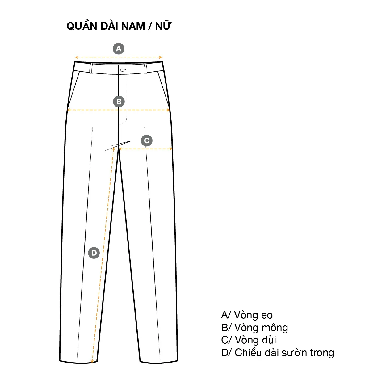 Bạn nên đo chính xác các số đo vòng 2, 3 để chọn size quần jean phù hợp