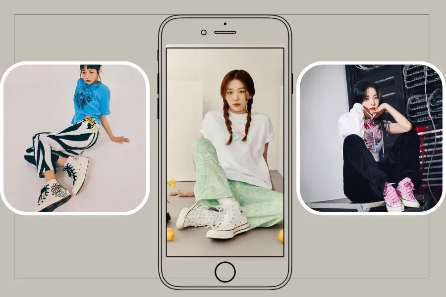 Học ngay cách phối đồ với giày thể thao cổ cao của Seulgi