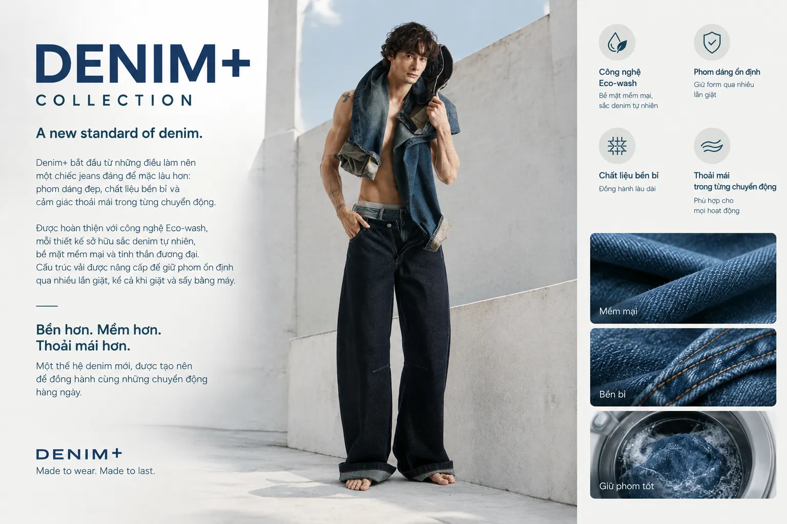 bộ sưu tập denim+ routine