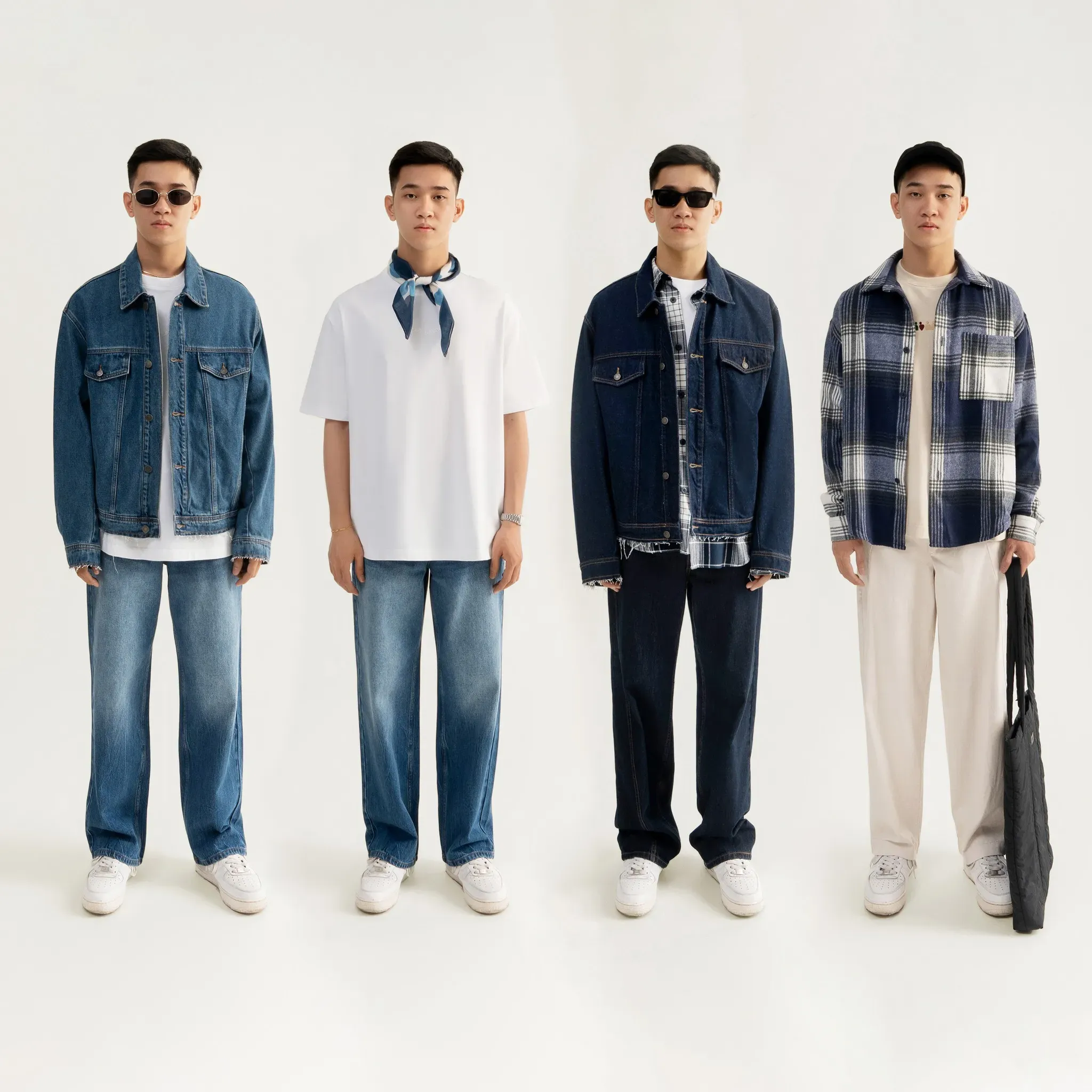 Phối đồ với màu xanh dương đậm cực ấn tượng cho người mệnh Mộc (Nguồn: Routine)