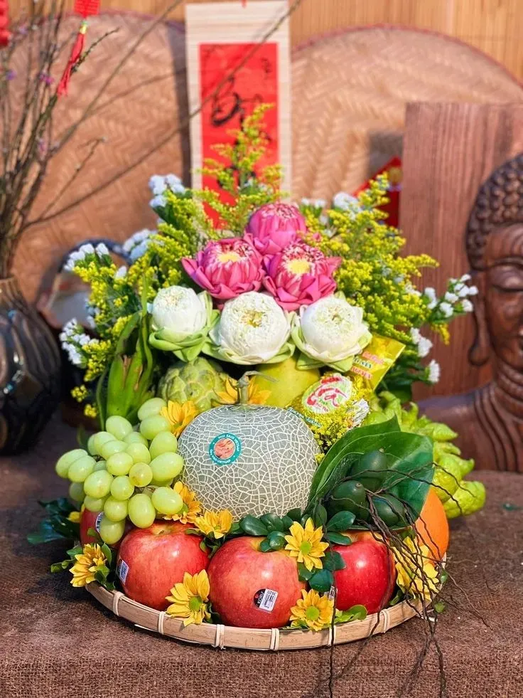 mâm ngũ quả đơn giản