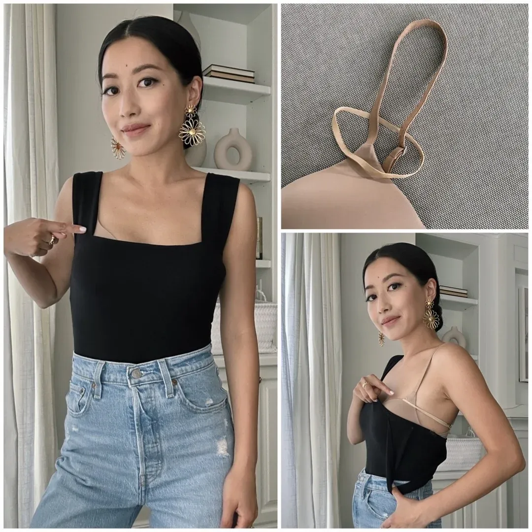 Sử dụng chun mảnh hoặc may thêm phần chun bên trong cổ áo để hạn chế bị hở