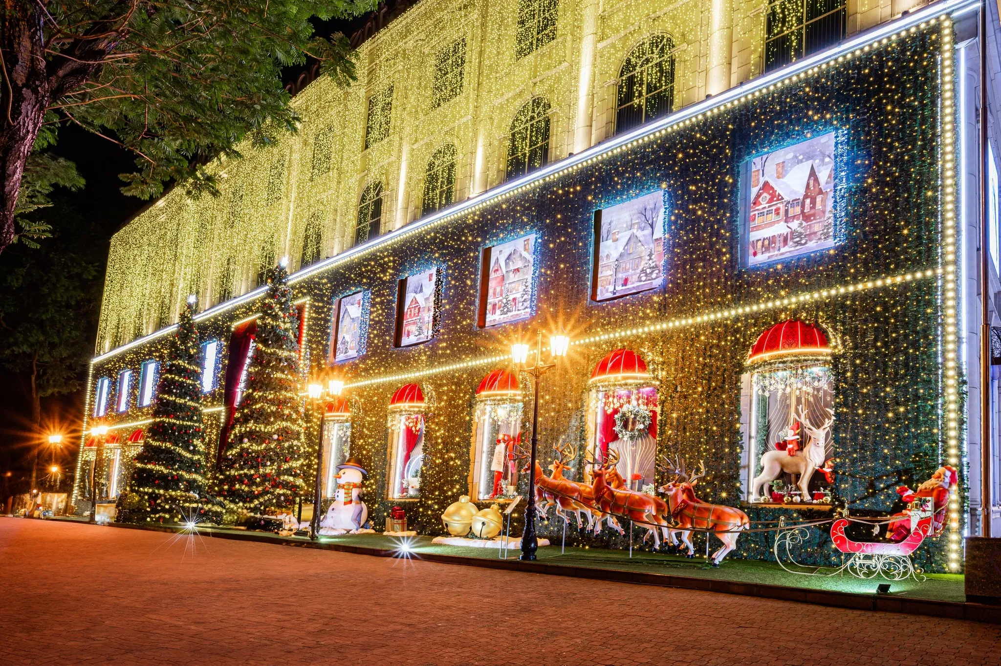 diamond plaza trang trí giáng sinh