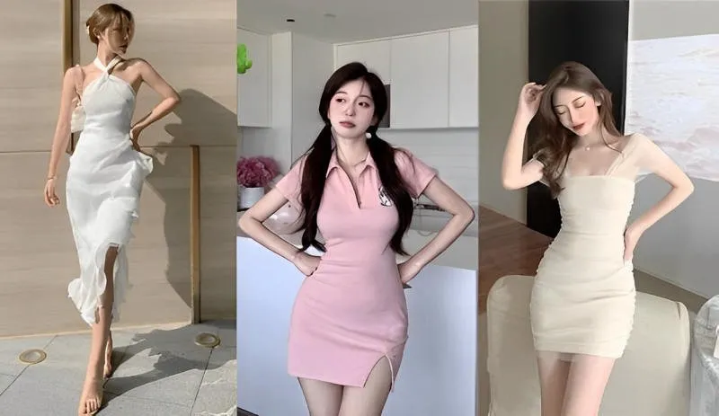 Chống tay lên hông giúp chuyển hướng ánh nhìn khoe vòng eo thon gọn (Nguồn: Internet)