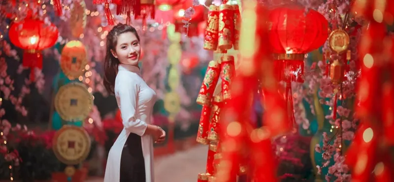 Con đường Hải Thượng Lãn Ông được trang trí rực rỡ không khí Tết