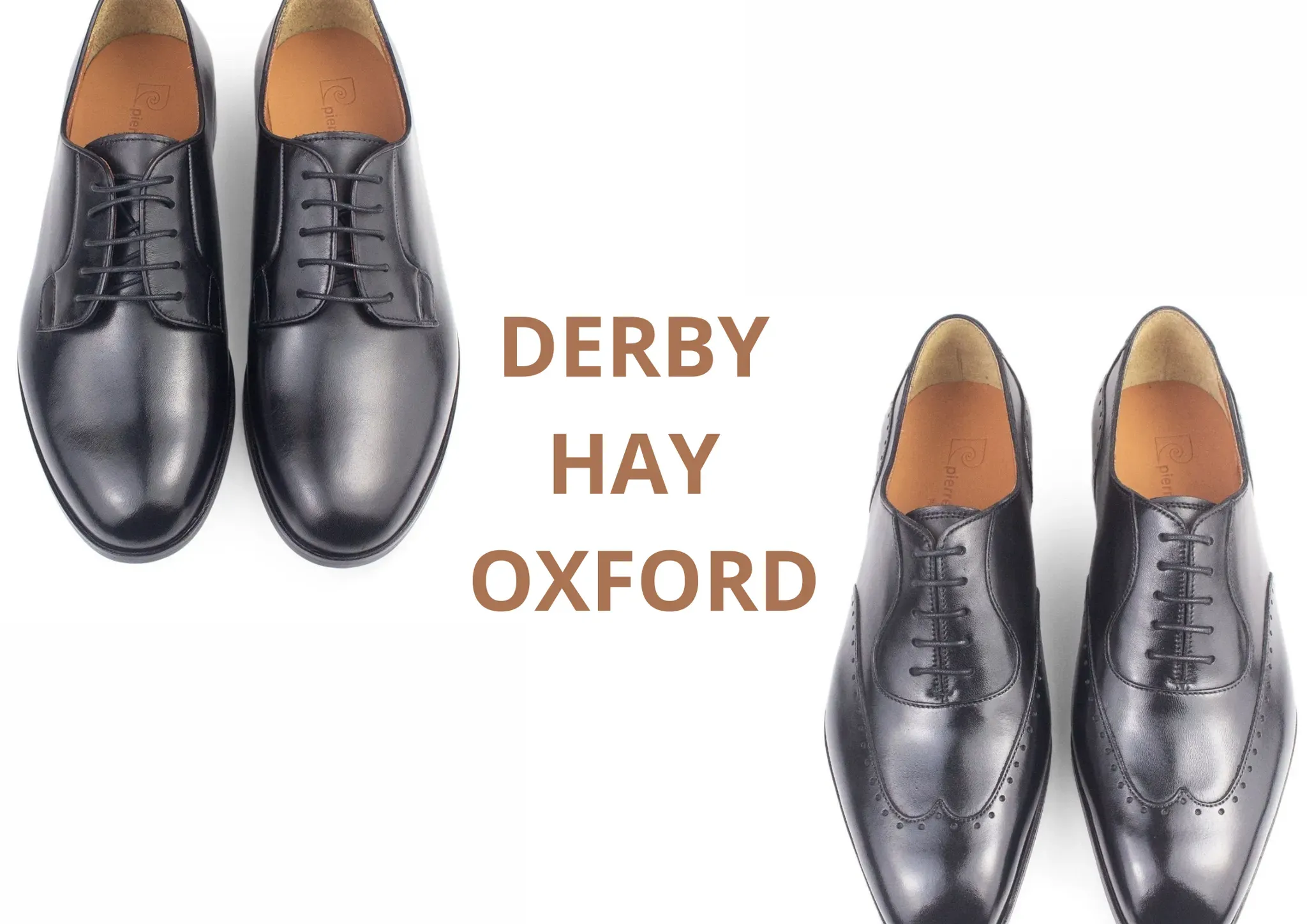 Giày Oxford và giày Derby là những mẫu giày Tây phổ biến nhất
