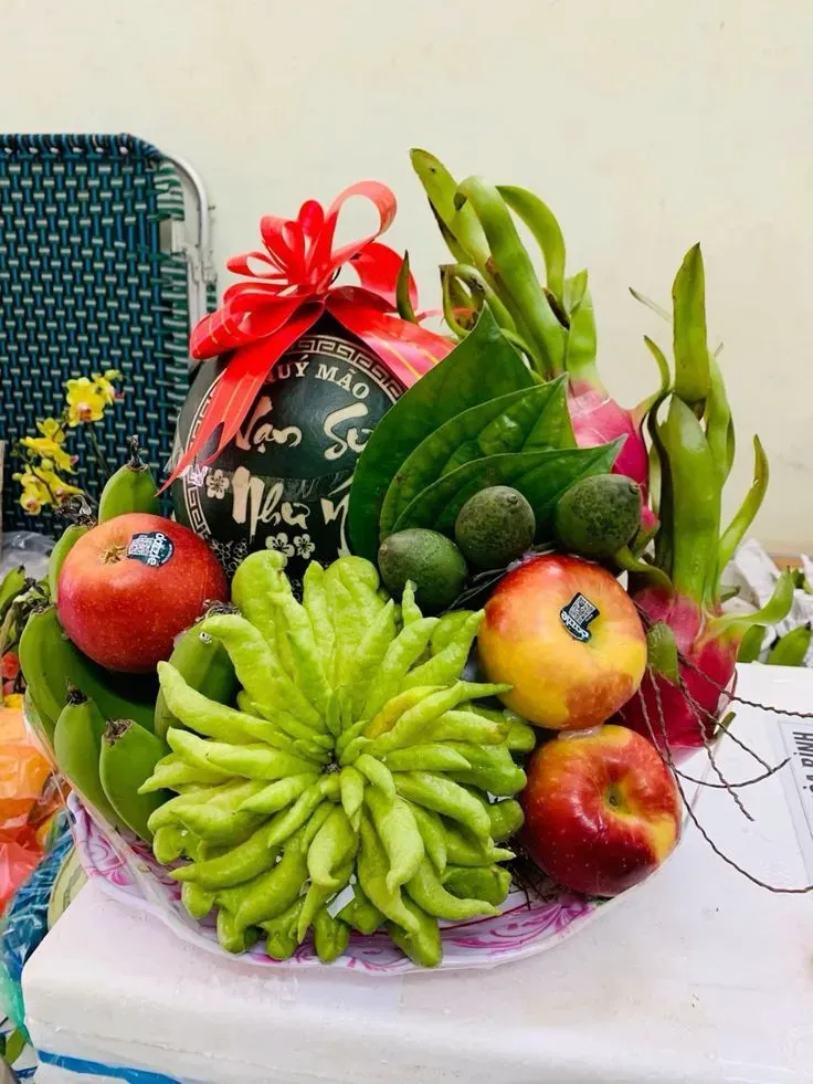 chưng mâm ngũ quả