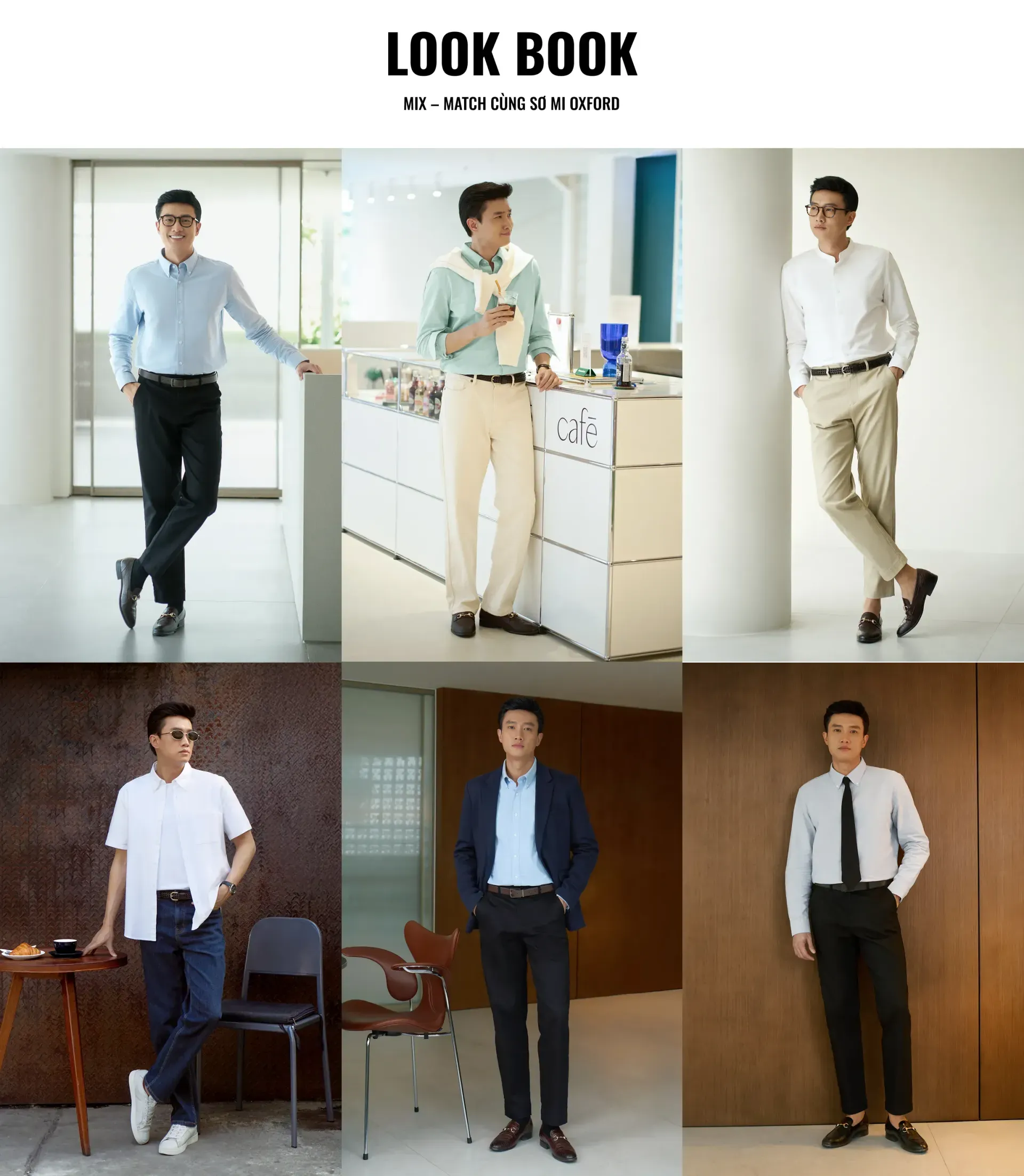Mẫu áo sơ mi Oxford nam lịch lãm đa dạng màu sắc của nhà Routine (Nguồn: Routine)