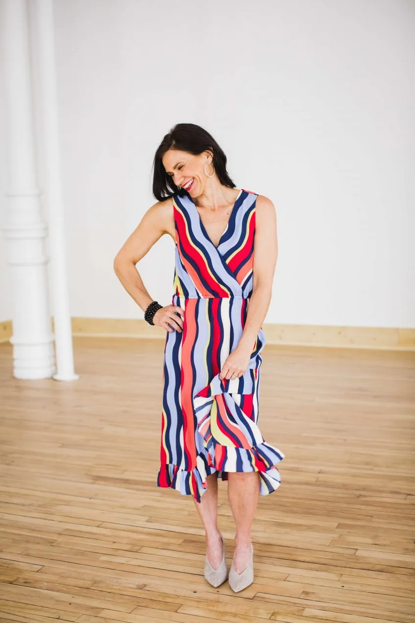 đầm trung niên tay cộc