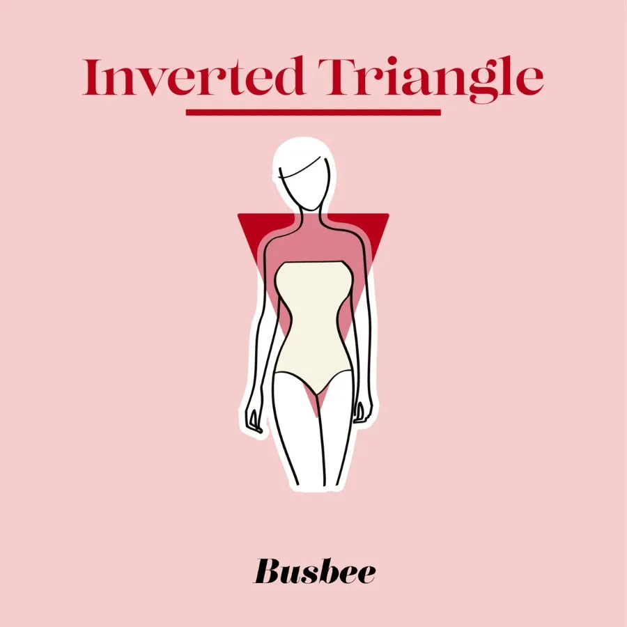 Dáng tam giác ngược sẽ có phần vai to hơn phần hông bên dưới (Nguồn: Internet)