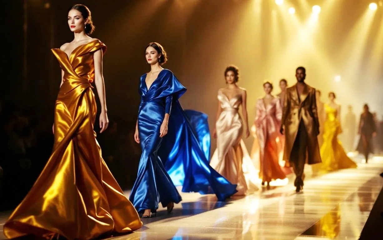 Vải Taffeta có bề mặt bóng và hiệu ứng óng ánh