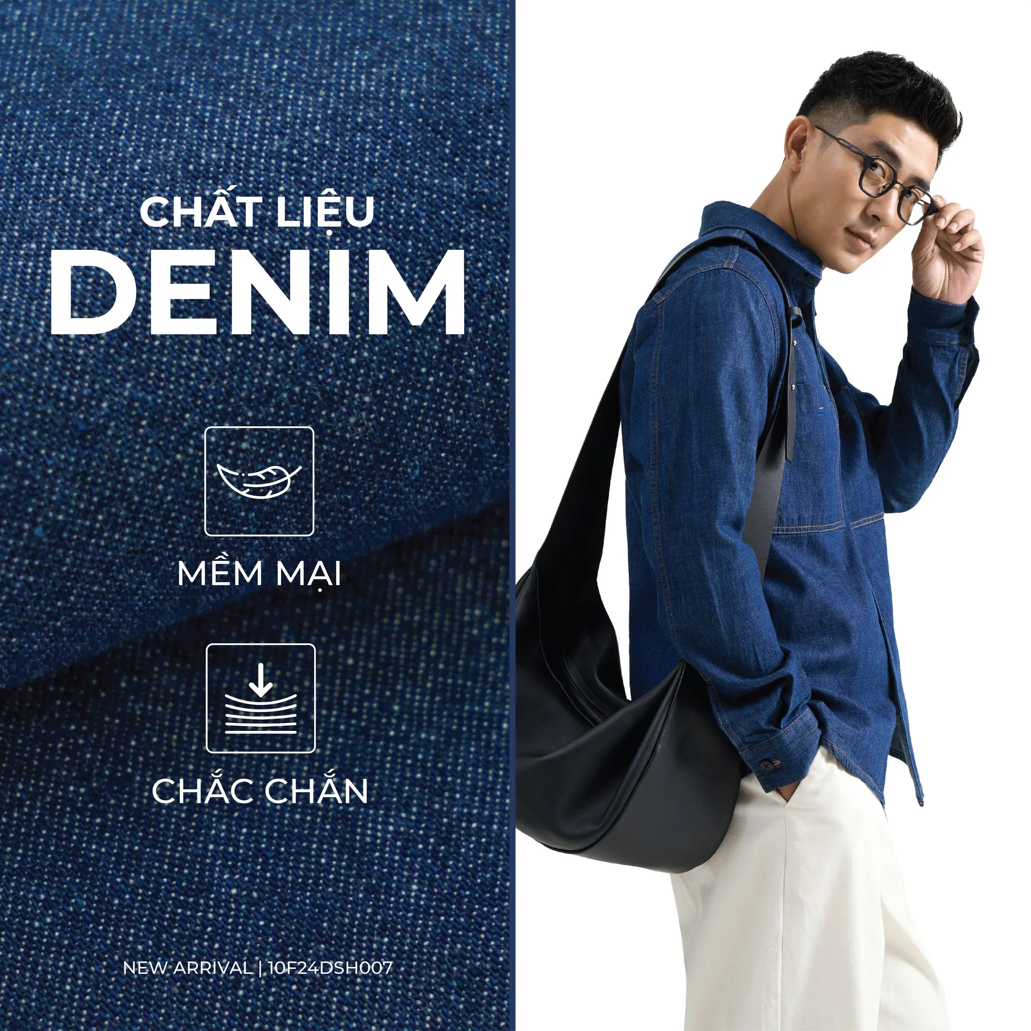 Denim là chất liệu luôn được ưa chuộng trong thời trang (Nguồn: Routine)