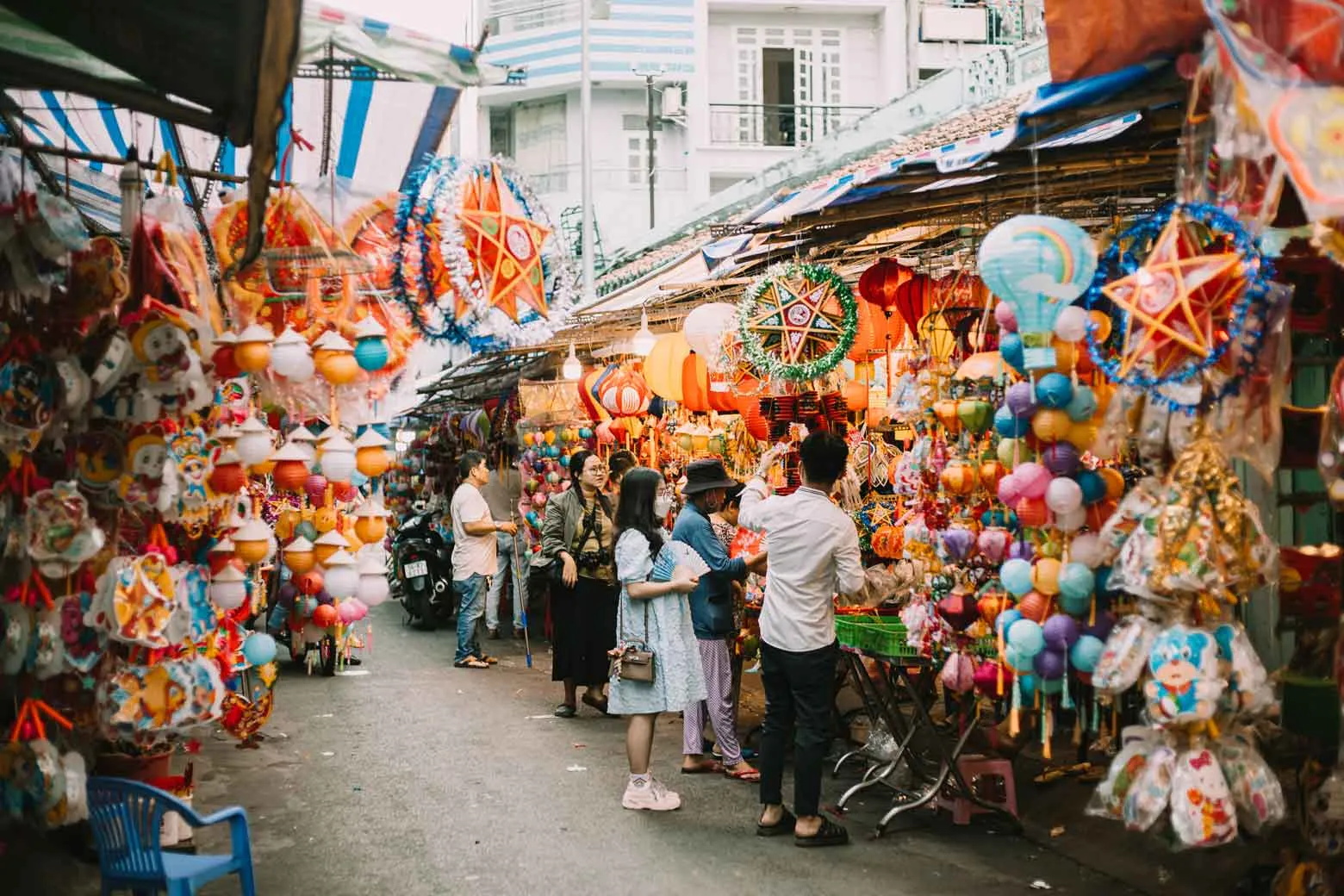 trang trí phố lồng đèn quận 5