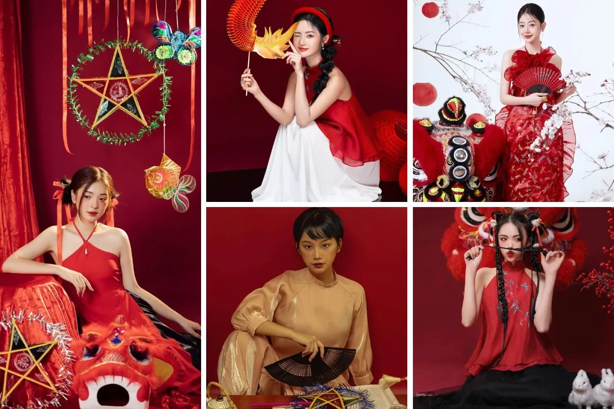 chụp hình concept trung thu trong studio