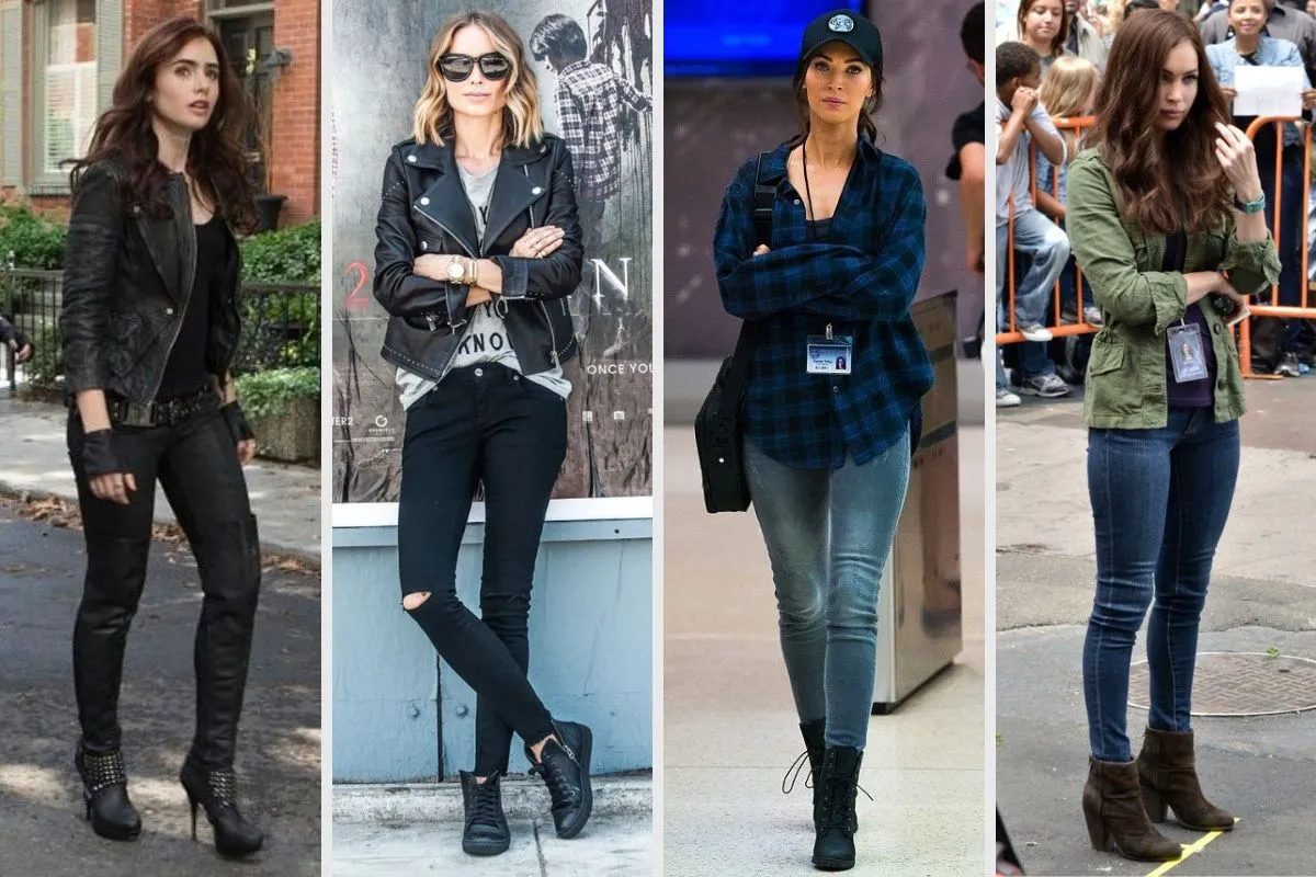 phối đồ đi phượt cùng quần skinny cho nữ
