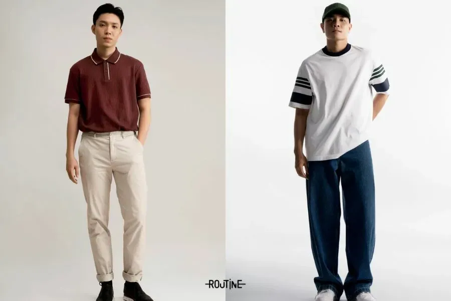 Họa tiết kẻ sọc giúp tôn dáng trong các cách phối đồ đông dành cho nam