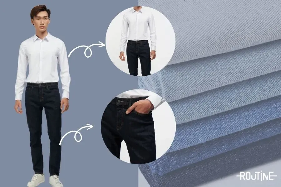 Sơ vin là cách phối quần jean áo sơ mi cổ điển nhưng được phổ biến rộng rãi nhất