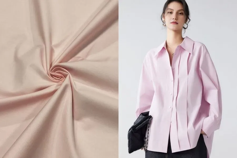 áo sơ mi vải poplin chống nhăn
