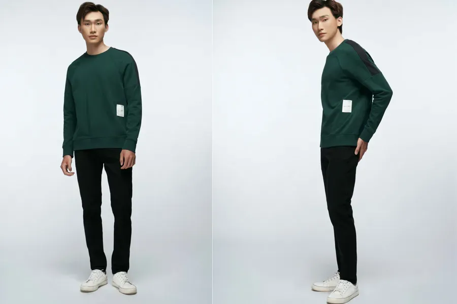 Dành cho những ngày lười biếng, một chiếc quần slim fit đơn giản phối cùng áo nỉ là outfit không thể bỏ qua