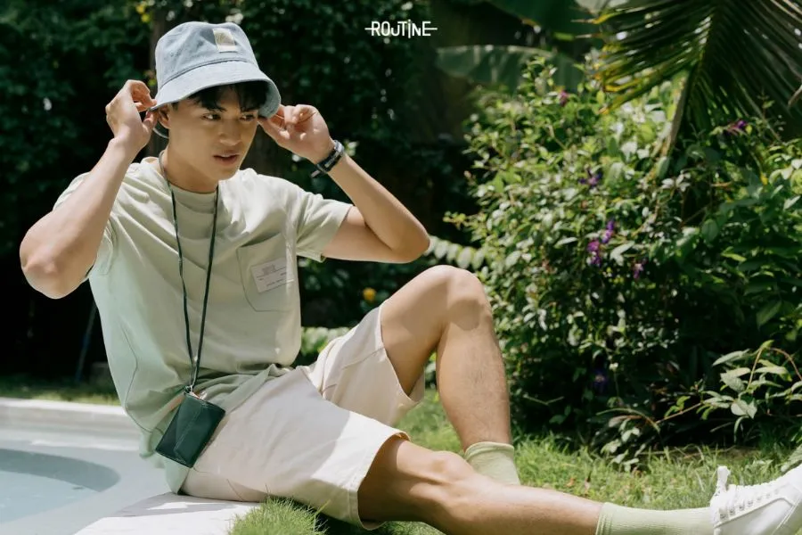 phối đồ với quần short cho nam