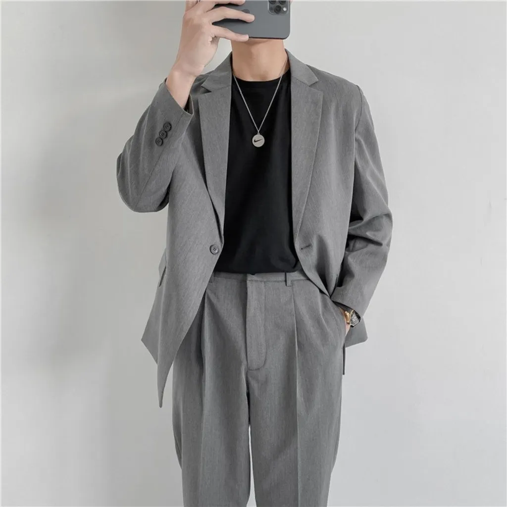Gợi ý mix áo blazer nam và quần chinos trẻ trung (Nguồn: Internet)