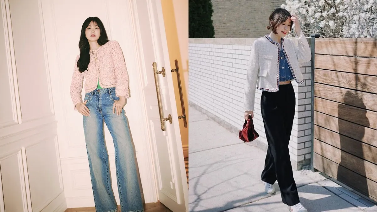 Gợi ý outfit phối đồ với áo khoác dạ ngắn và quần jean chuẩn fashionista