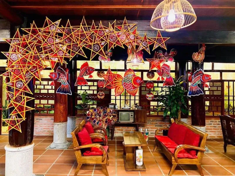 Gợi ý sử dụng lồng đèn cá chép, lồng đèn ông sao để trang trí trung thu (Nguồn: Internet)