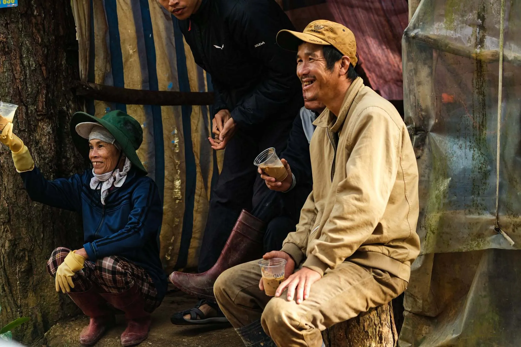 nụ cười của người nông dân